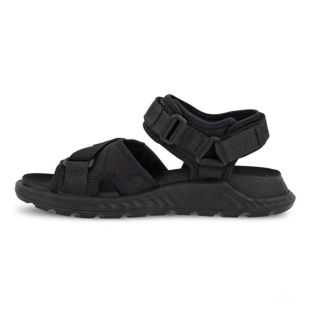 Sandalias Mujer - ECCO Exowrap 3S Velcro - Negros - FZY730694